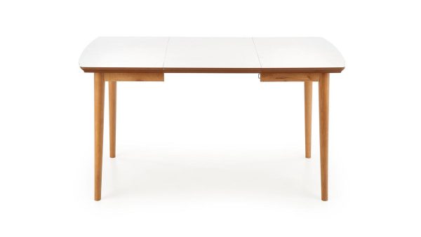 Białe MDF dla Świeżości: Blat stołu wykonany z białego MDF dodaje wnętrzu świeżości, podkreślając jednocześnie charakter skandynawskiego designu. BARRET to propozycja dla tych, którzy cenią estetykę i funkcjonalność.
